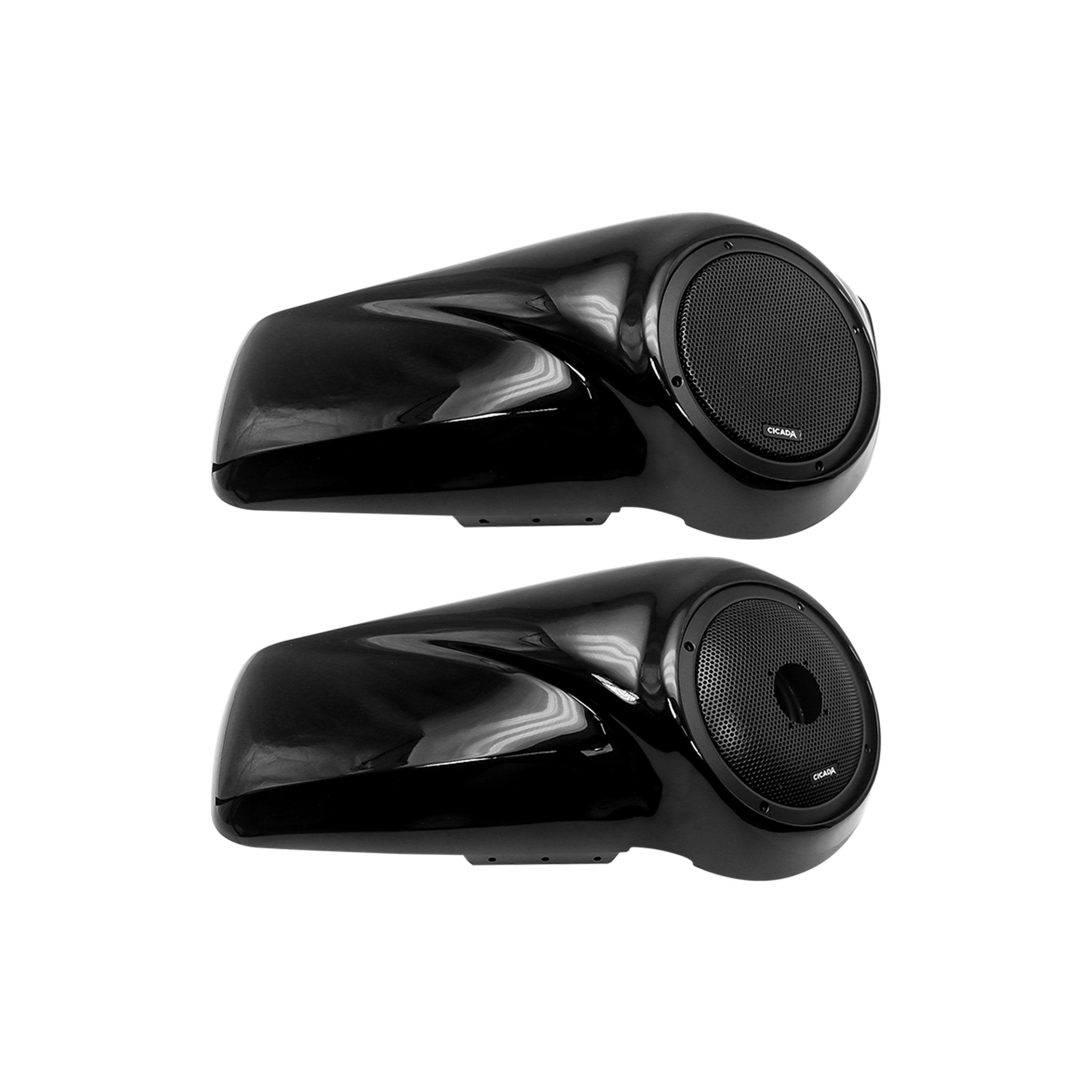 Cicada Audio 14CHDLID8 - H-D® 2014-2023 8-inch Assembled Lid Kit, painted VIVID BLACK Color - PR