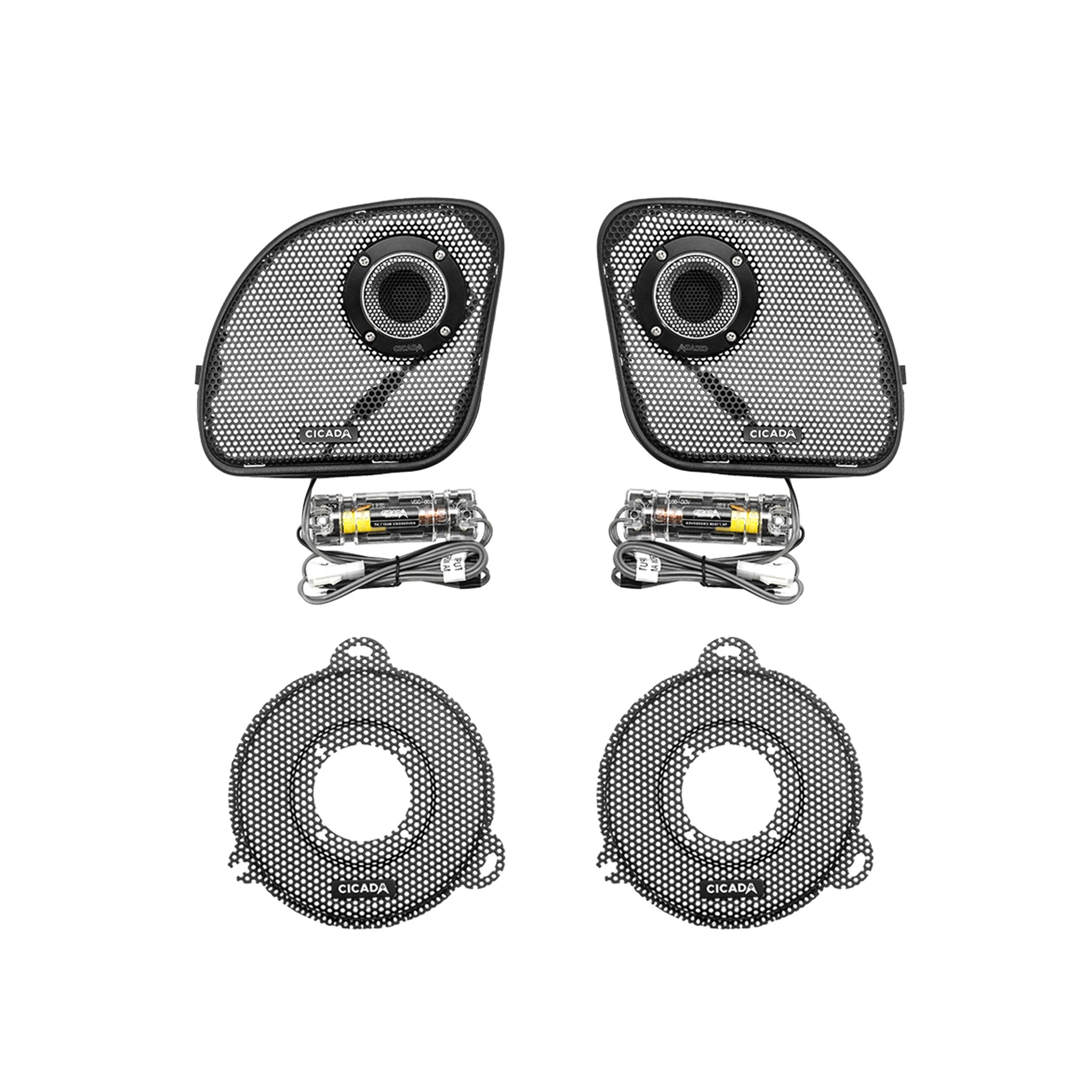 Cicada Audio 14CXK65.4 - 6.5-INCH MID-BASS COMPONENT SPEAKERS KIT- 4 OHM