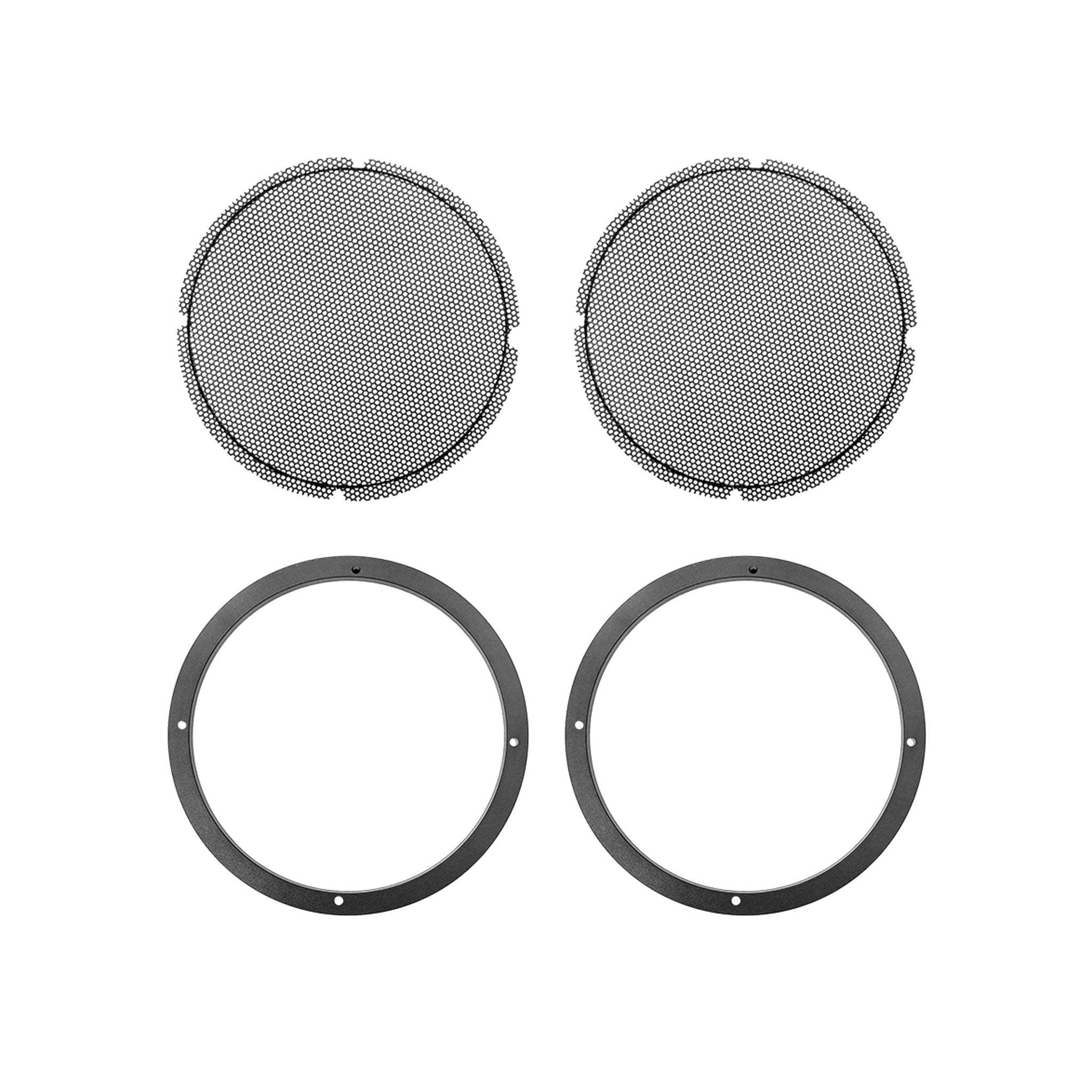 Cicada Audio 14HDRING10 - H-D® 2014-2023 10-inch Mid-Bass Ring and Grills - Matched Pa