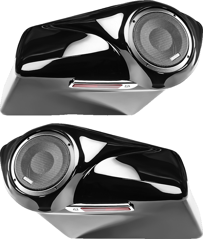 Cicada Audio 14HDXBAG10LID8 - Extended Saddlebag 8-Zoll Lid + 10-Zoll Bag