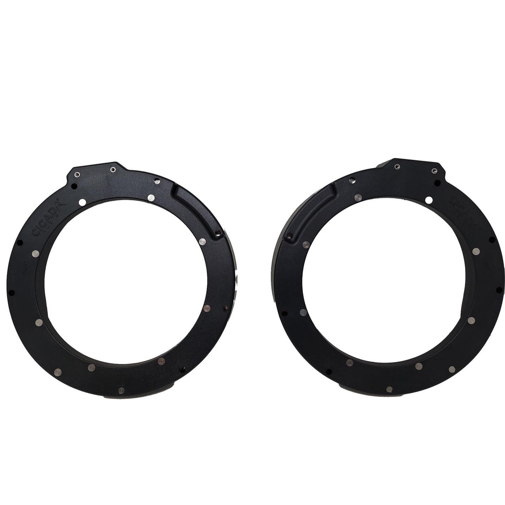 Cicada Audio 14HDRING8 - Complete 8-Inch Mid-Bass/Woofer Saddlebag Mounting Kit