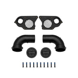 Cicada Audio 24HDPORT3 - H-D® 2024+ 3-inch right angle port w/pass thru plugs - Pair