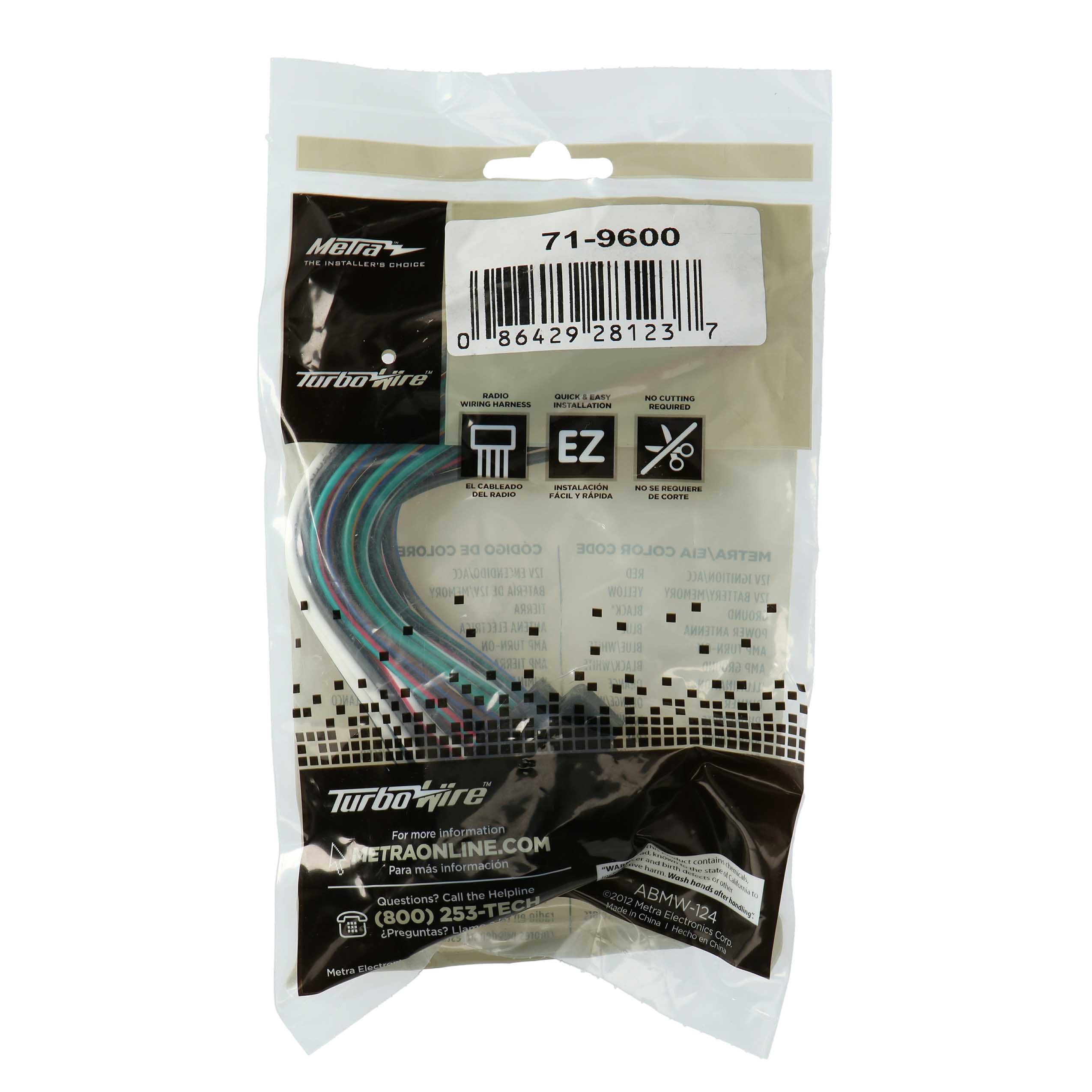 Metra 71-9600 Ersatz-Kabelsatz OEM-Radio passend für Harley-Davidson® ab 1998
