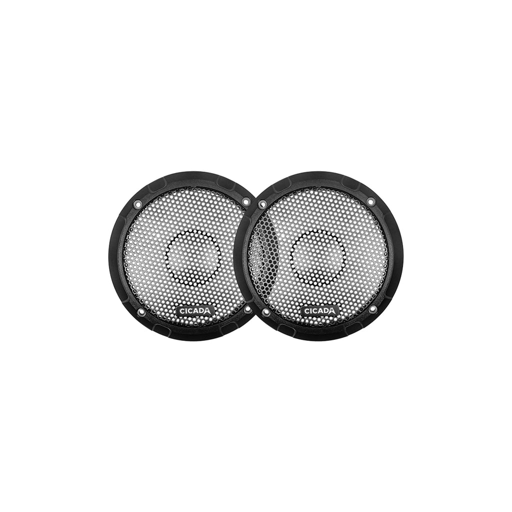 Cicada Audio C525G - All Black Plastic 5.25-inch Grills - PR