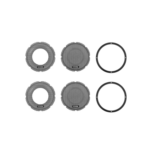 Cicada Audio CBG65F - 6.5-inch Flush Style Machined Billet Grill - BLACK - PR