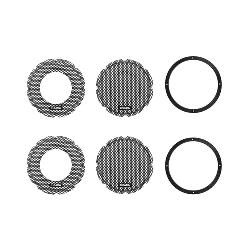 Cicada Audio CBG65L - 6.5-inch Lip Style Machined Billet Grill - BLACK - PR