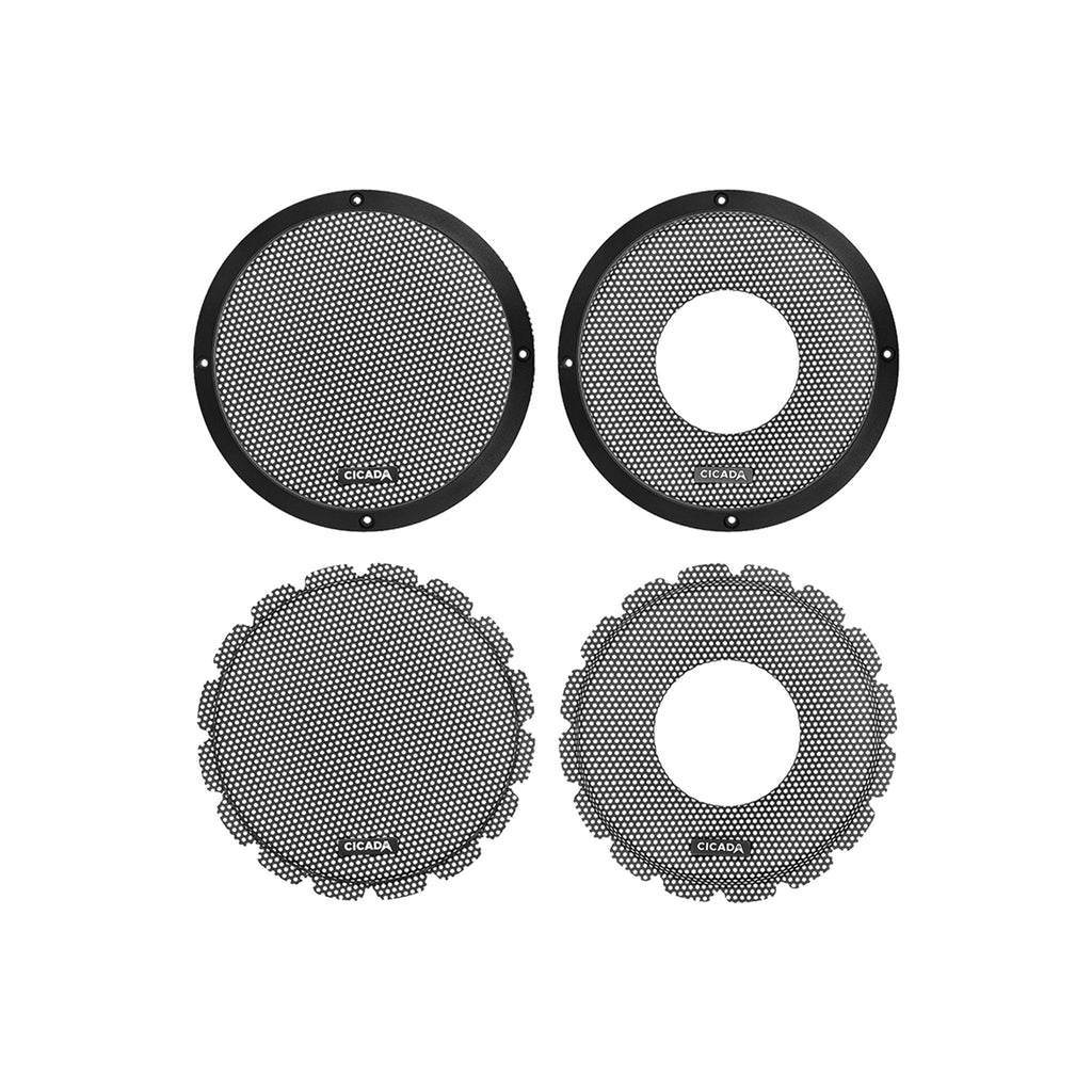 Cicada Audio CBG65L - 6.5-inch Lip Style Machined Billet Grill - BLACK - PR