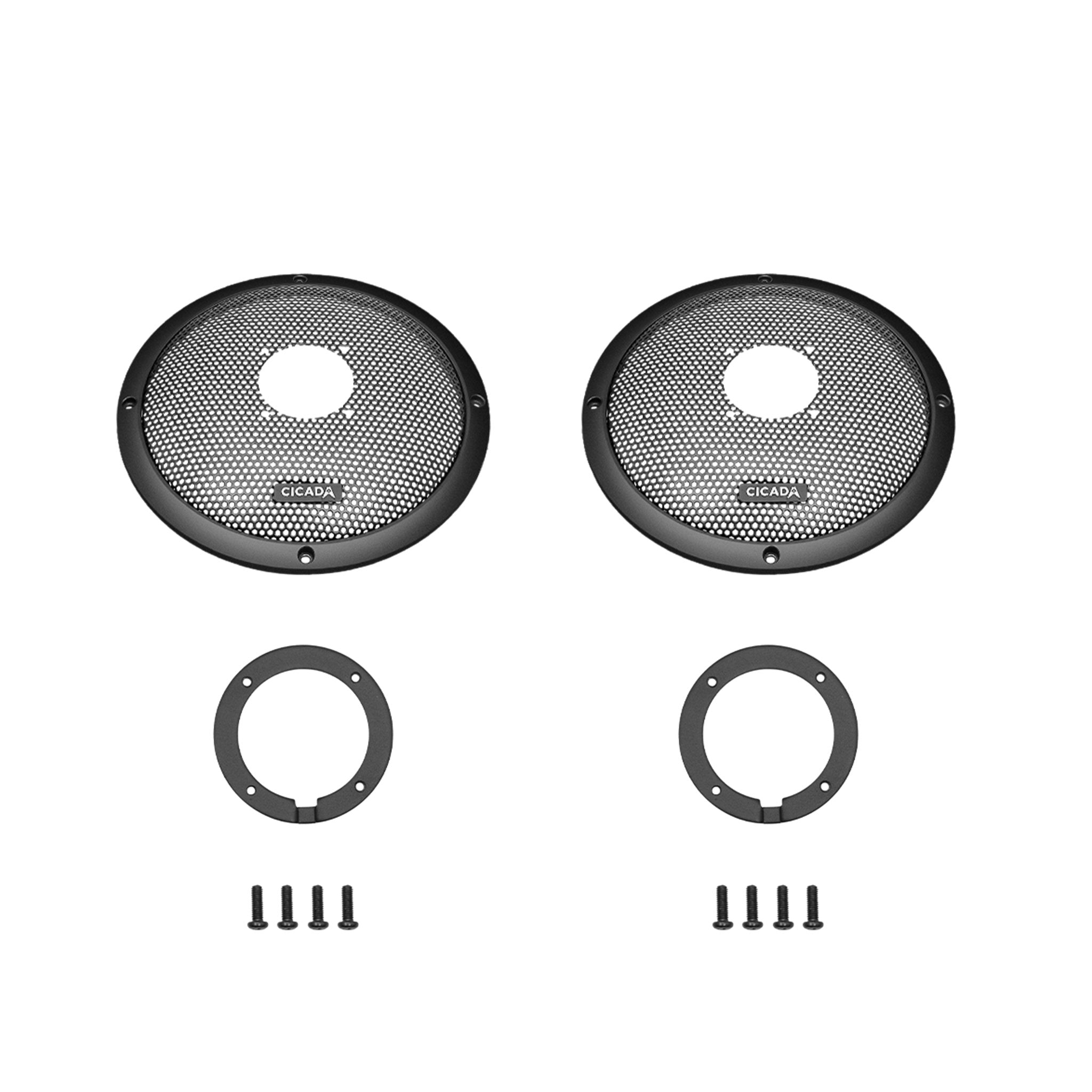 Cicada Audio CBG8MT - 8-inch Flush Style Machined Billet Grill with Tweeter mounti