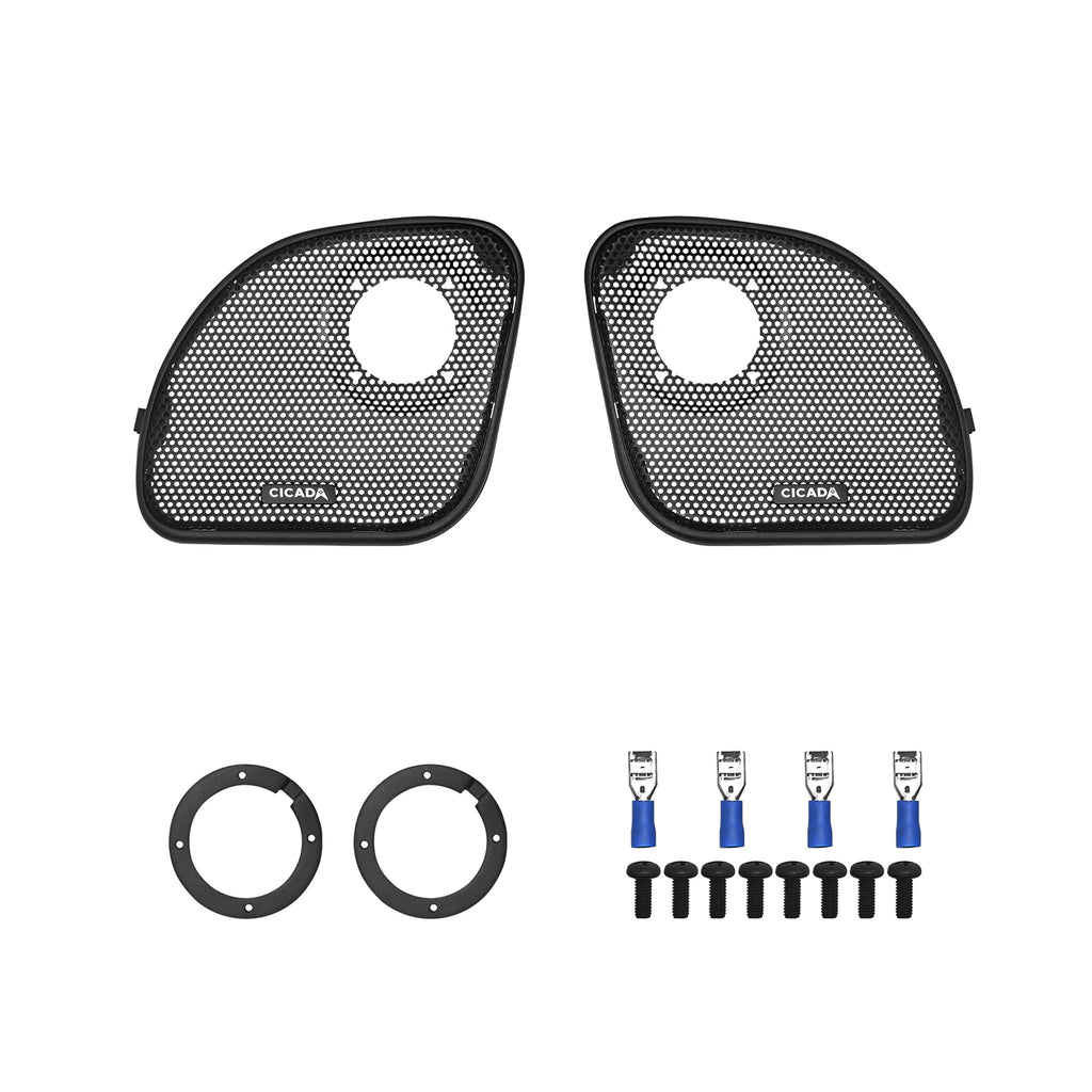 Cicada Audio CHDRGGT - H-D® 2014-2023 Road Glide® Kidney Grill w/ Tweeter Hole - PR