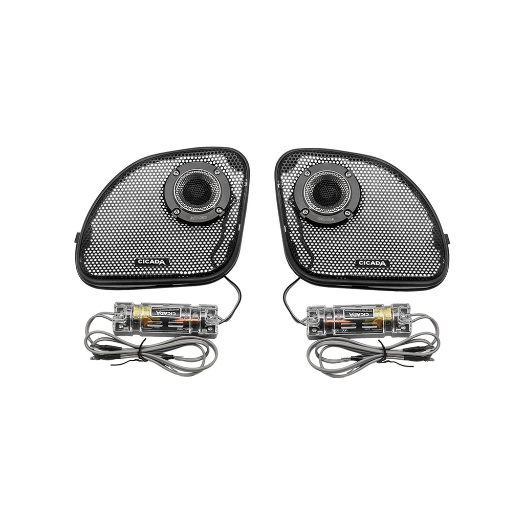Cicada Audio CHDRGGTK - H-D® 2014-2023 Road Glide®Kidney Grill + RR075T - 4Ω - Pair