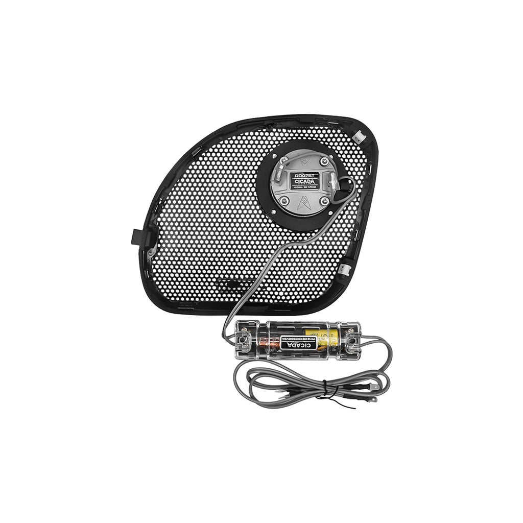 Cicada Audio CHDRGGTK - H-D® 2014-2023 Road Glide®Kidney Grill + RR075T - 4Ω - Pair