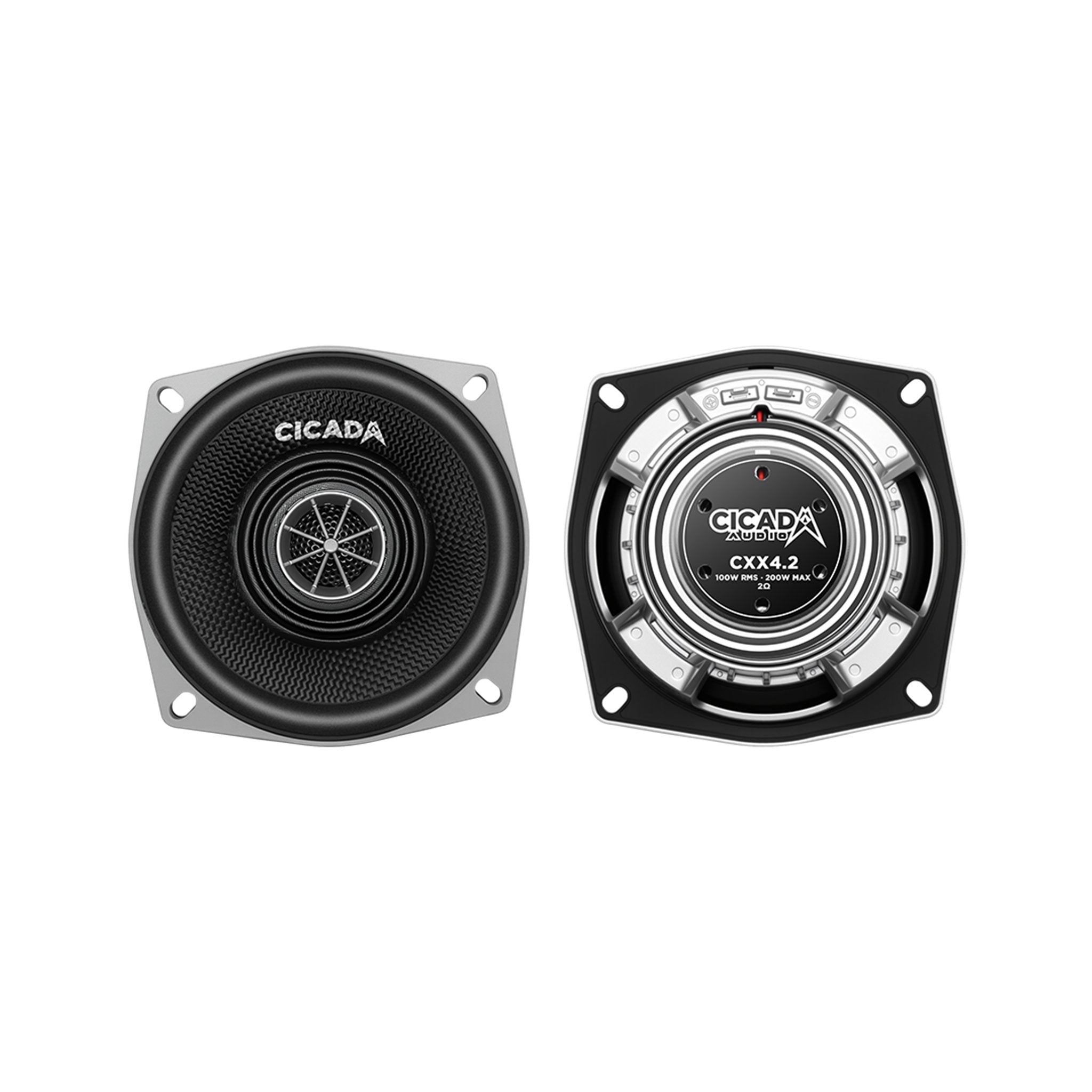 Cicada Audio CXX4.2 - Pro Coaxial 4-inch - 2Ω - 1.2-inch voice coil