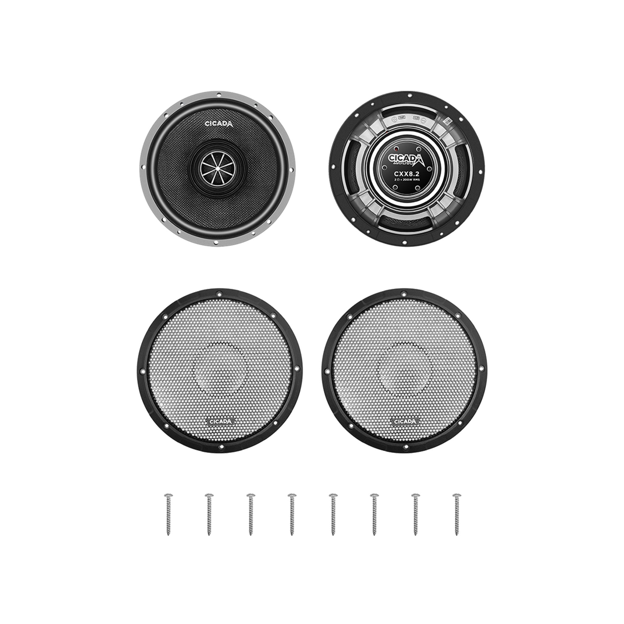 Cicada Audio CXX8.2 - Pro Coaxial 8-inch - 2Ω - 2-inch voice coil