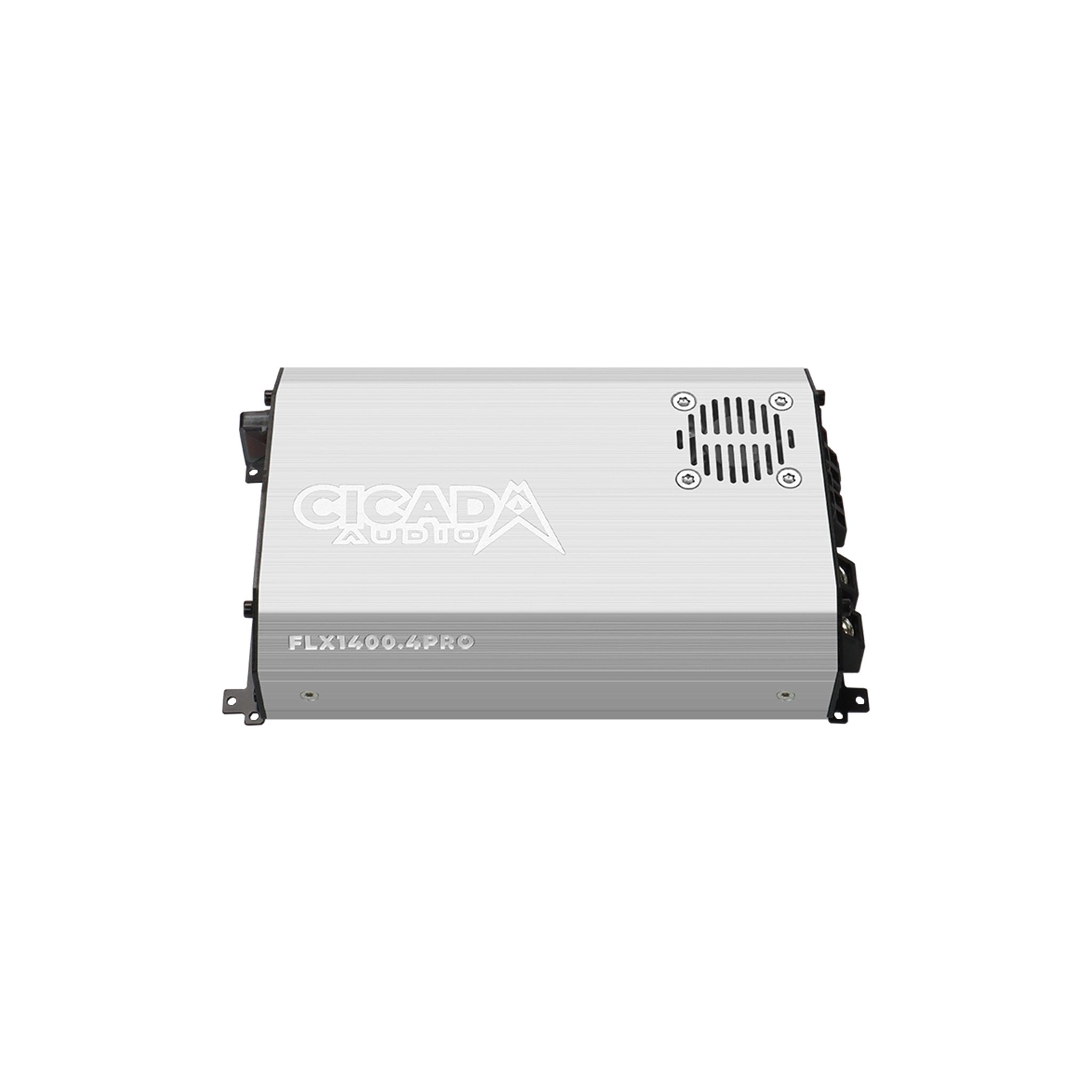 Cicada Audio FLX1400.4PRO - 4 x 350 @ 2Ω Amplifier w/DSP PROcessor - DIALD tuning software