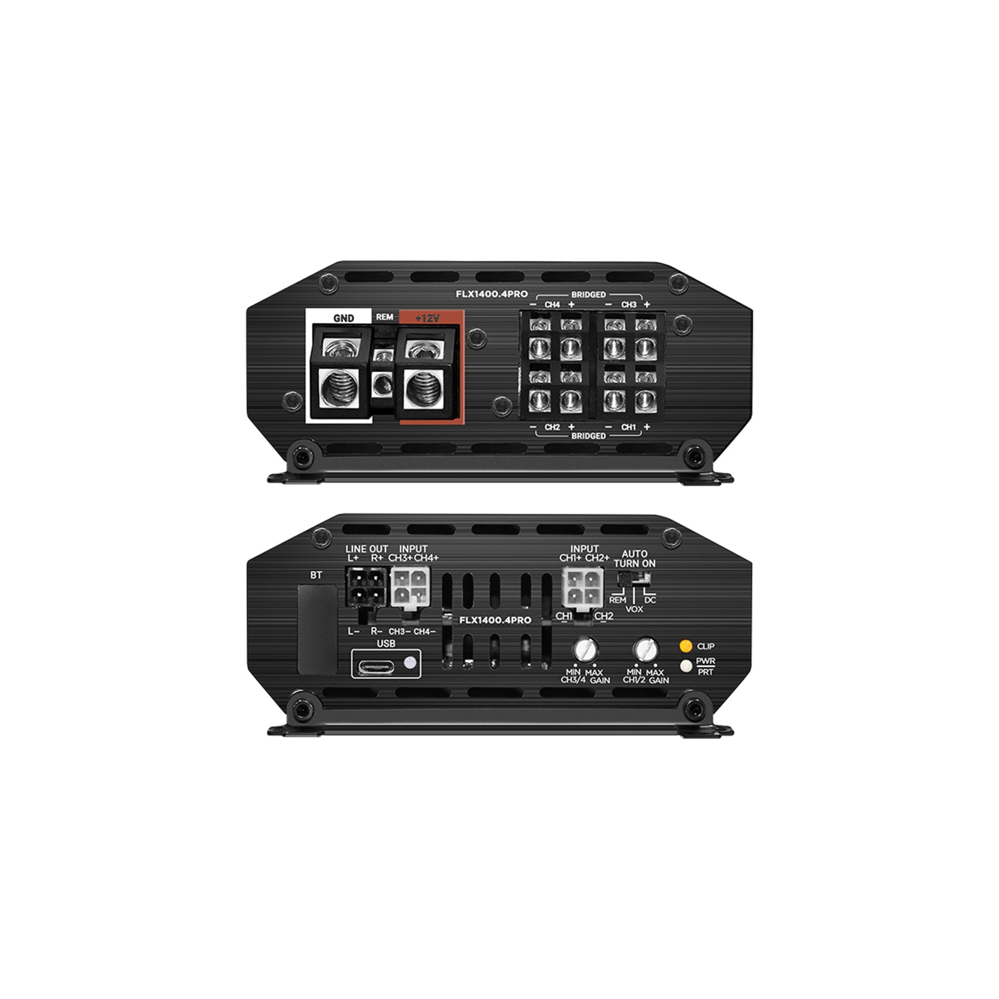 Cicada Audio FLX1400.4PRO - 4 x 350 @ 2Ω Amplifier w/DSP PROcessor - DIALD tuning software