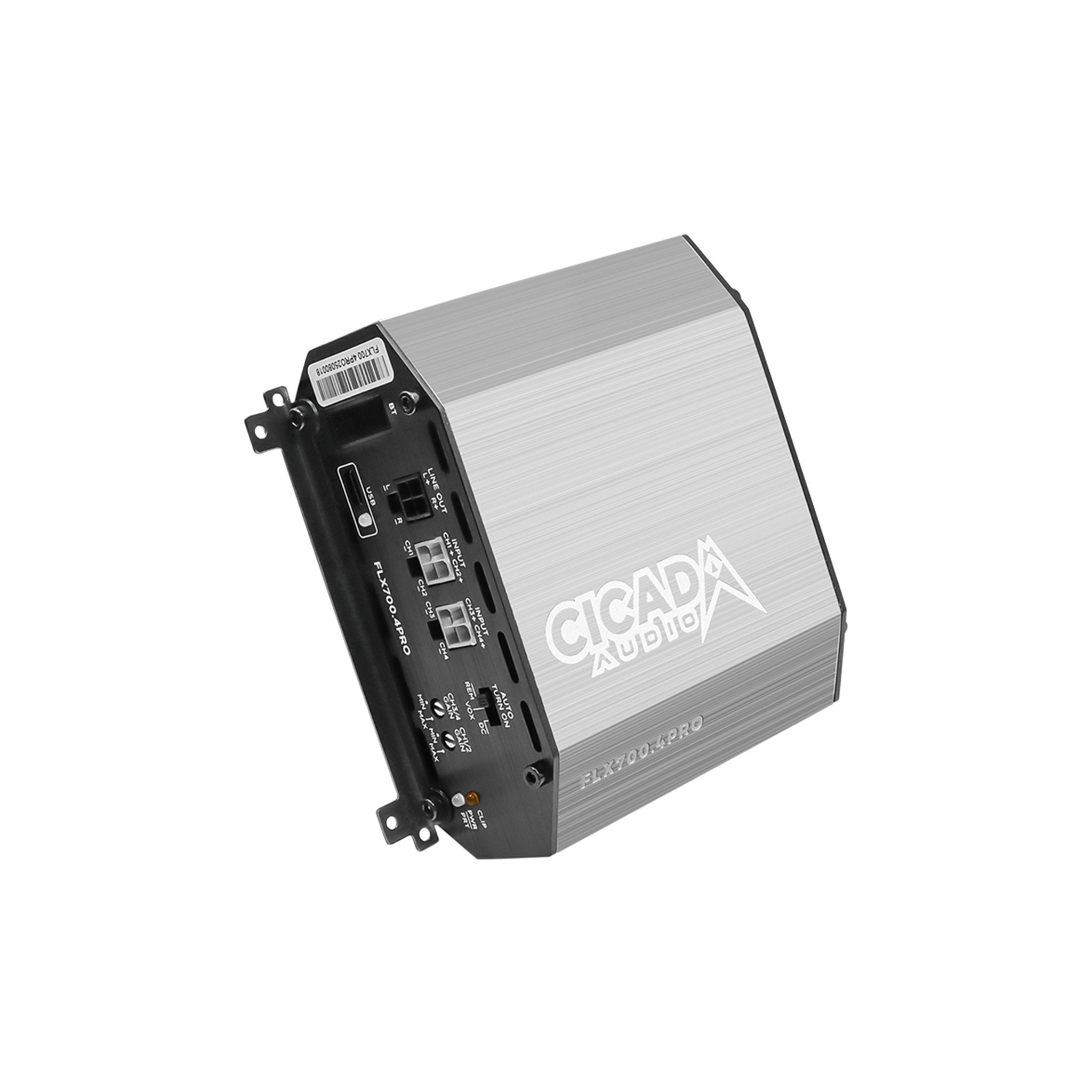 Cicada Audio FLX700.4PRO - 4 x 175 @ 2Ω Amplifier w/DSP PROcessor - DIALD tuning softwa