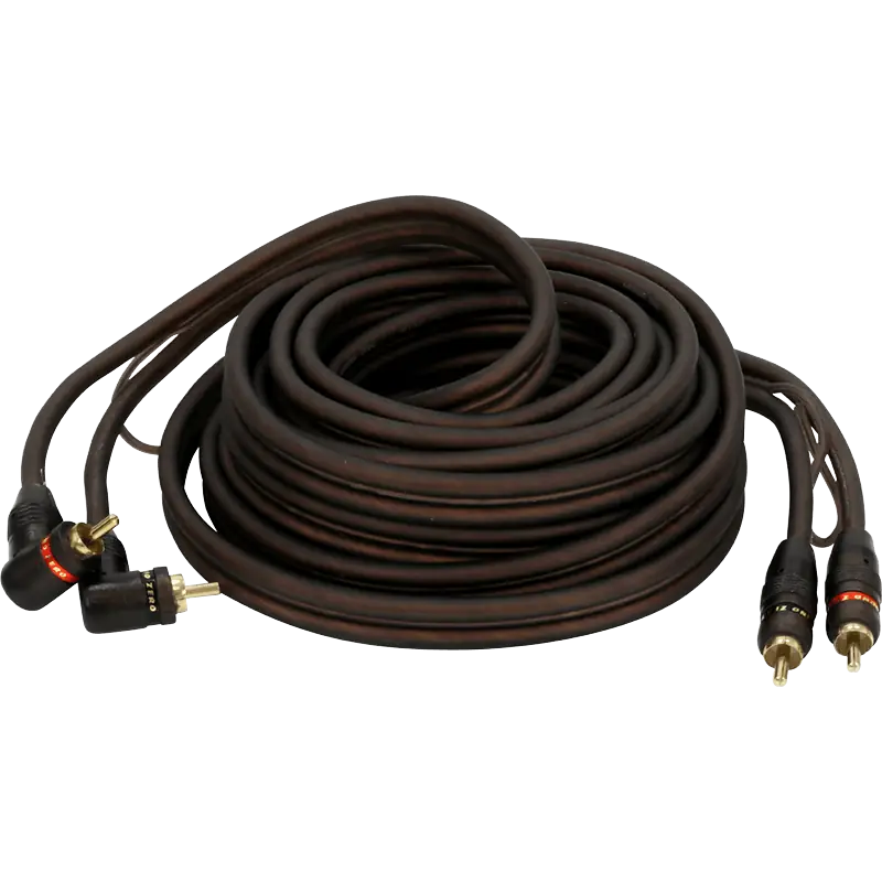 Ground Zero GZCC 5.3X – 5,0 m Cinch-Signalkabel (RCA, Standard 3-fach geschirmt, mit Remote-Leitung)