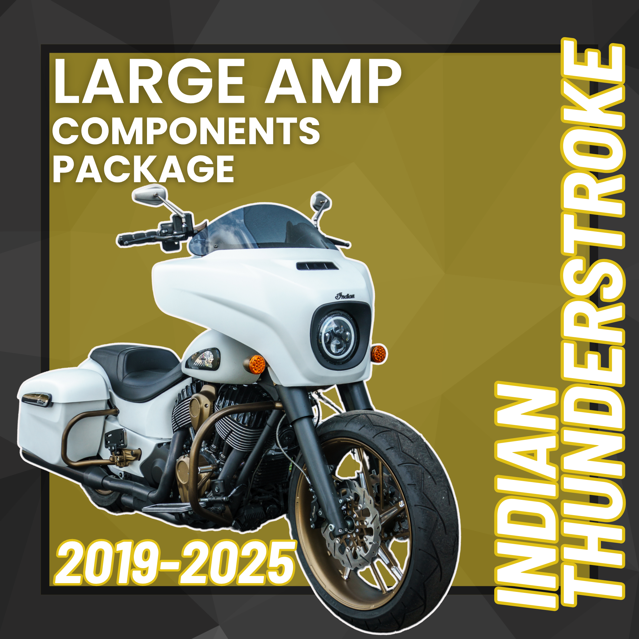 Davidson Audio LARGE Amp Kit Indian Chieftain/Roadmaster 2019-2024