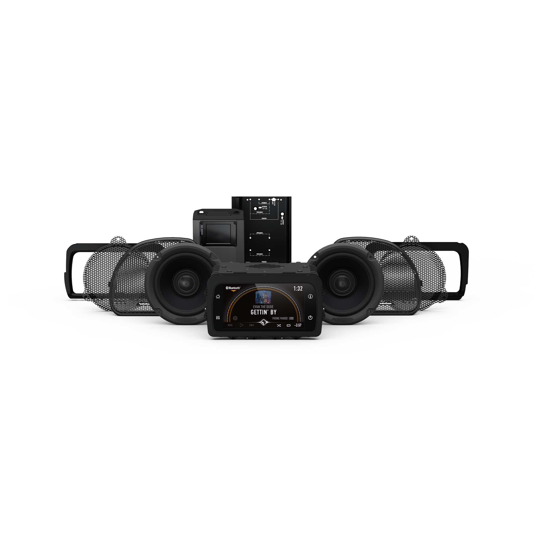 Rockford Fosgate HD14-PMX-STG2 Komplettsystem – Touring 2014-2023