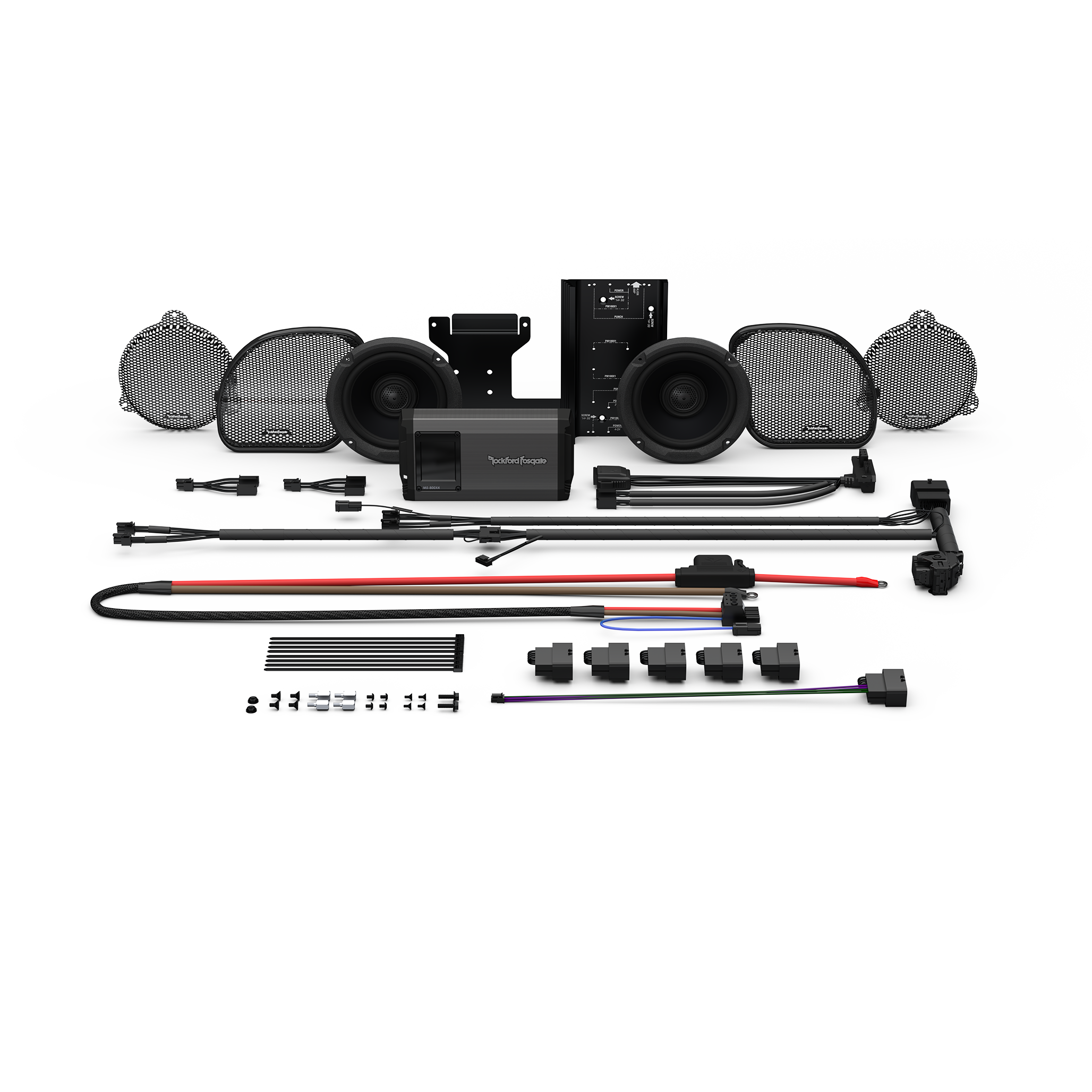 Rockford Fosgate® Kit 2014+ HD14-STG2 (2-SPK+Amp) passend für Harley-Davidson®