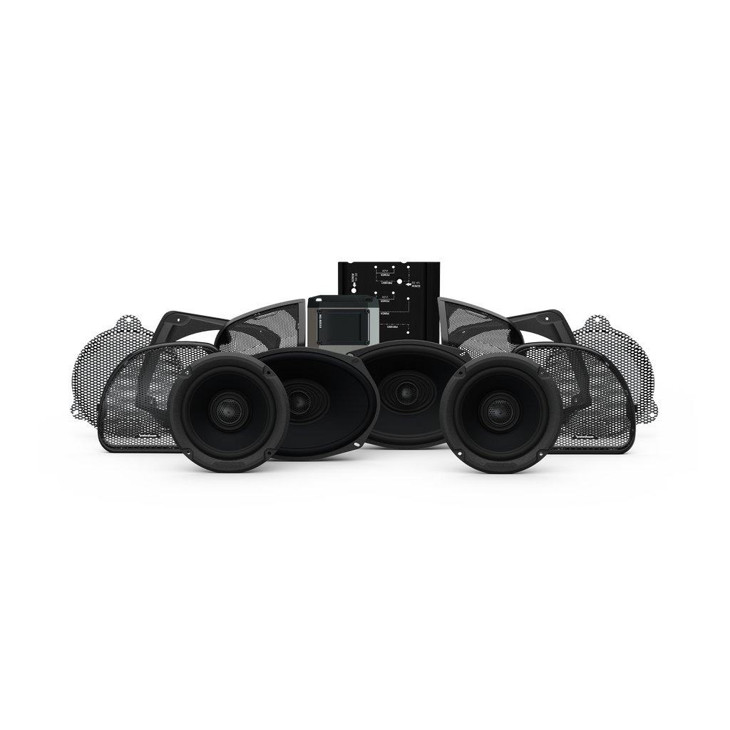 Rockford Fosgate® Kit 2014+ HD14-STG3 (4-SPK+Amp) passend für Harley-Davidson®