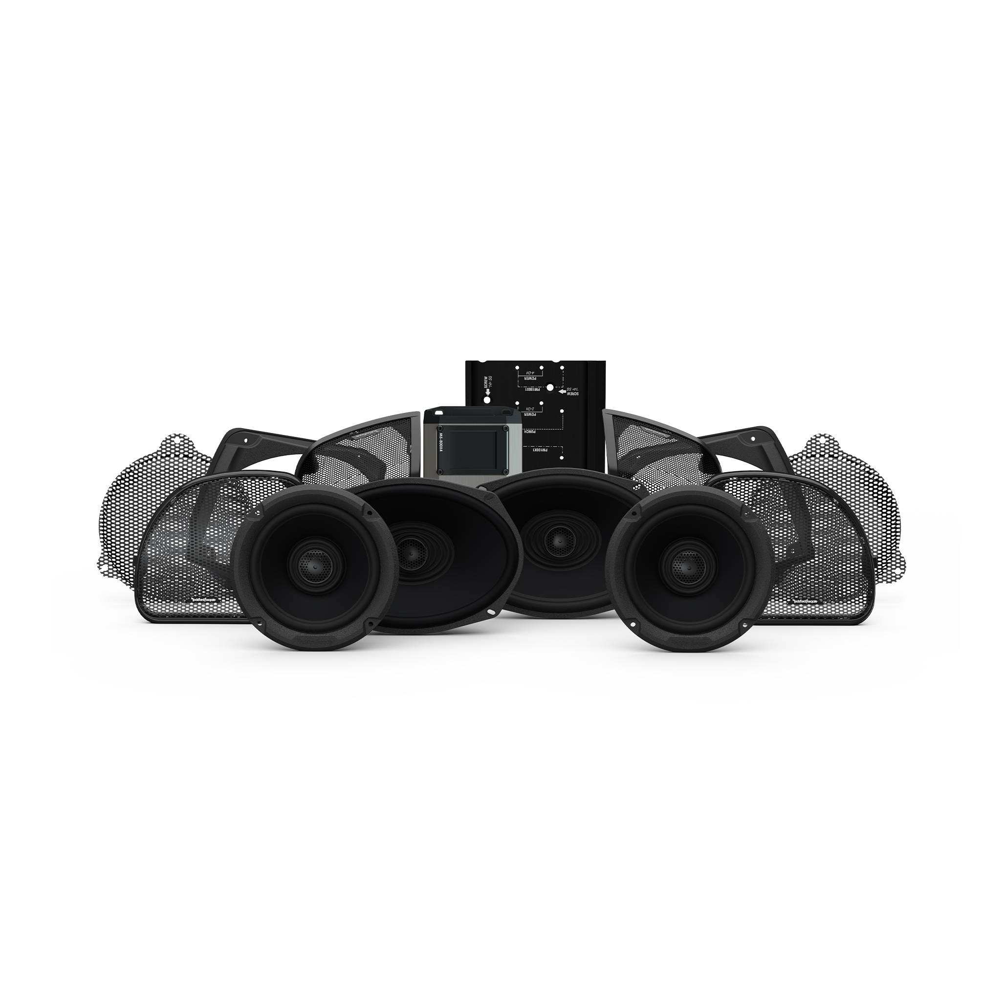 Rockford Fosgate® Kit 2014+ HD14-STG3 (4-SPK+Amp) passend für Harley-Davidson®