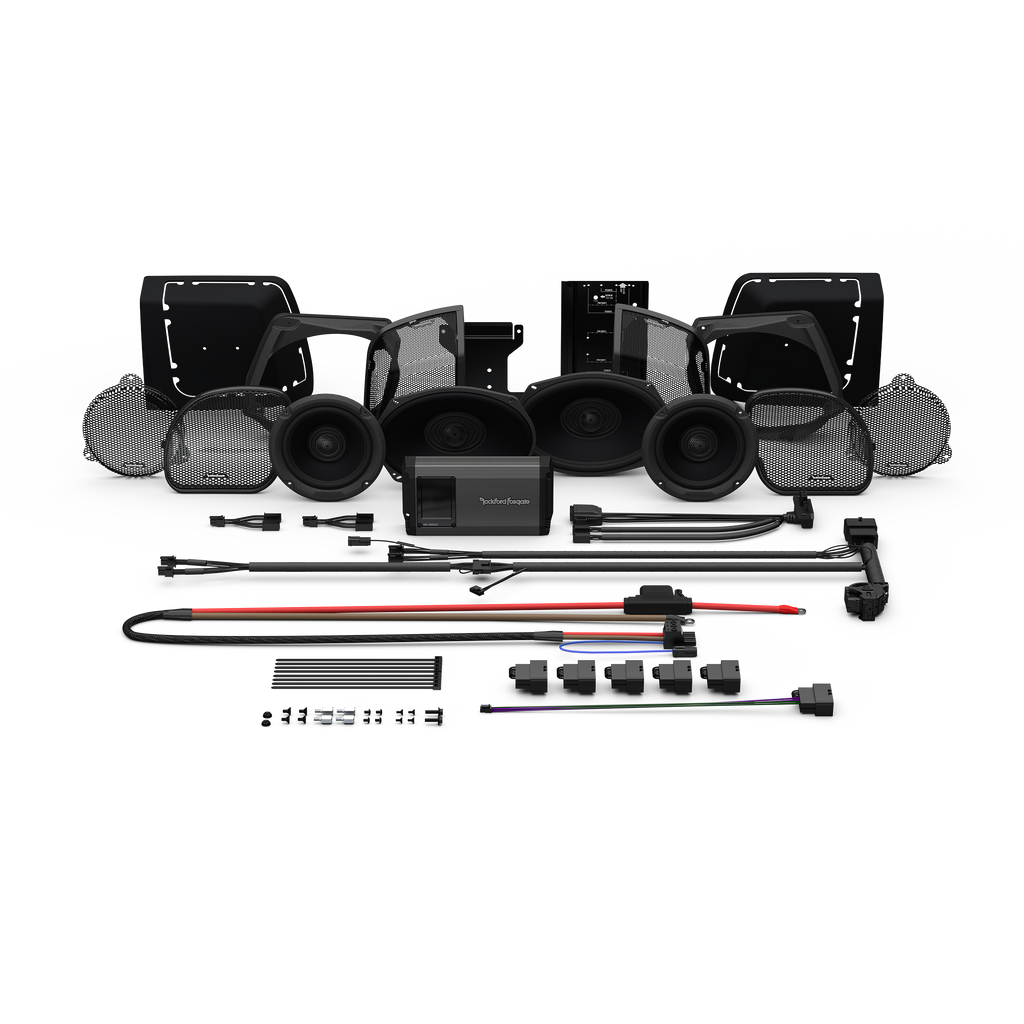 Rockford Fosgate® Kit 2014+ HD14-STG3 (4-SPK+Amp) passend für Harley-Davidson®