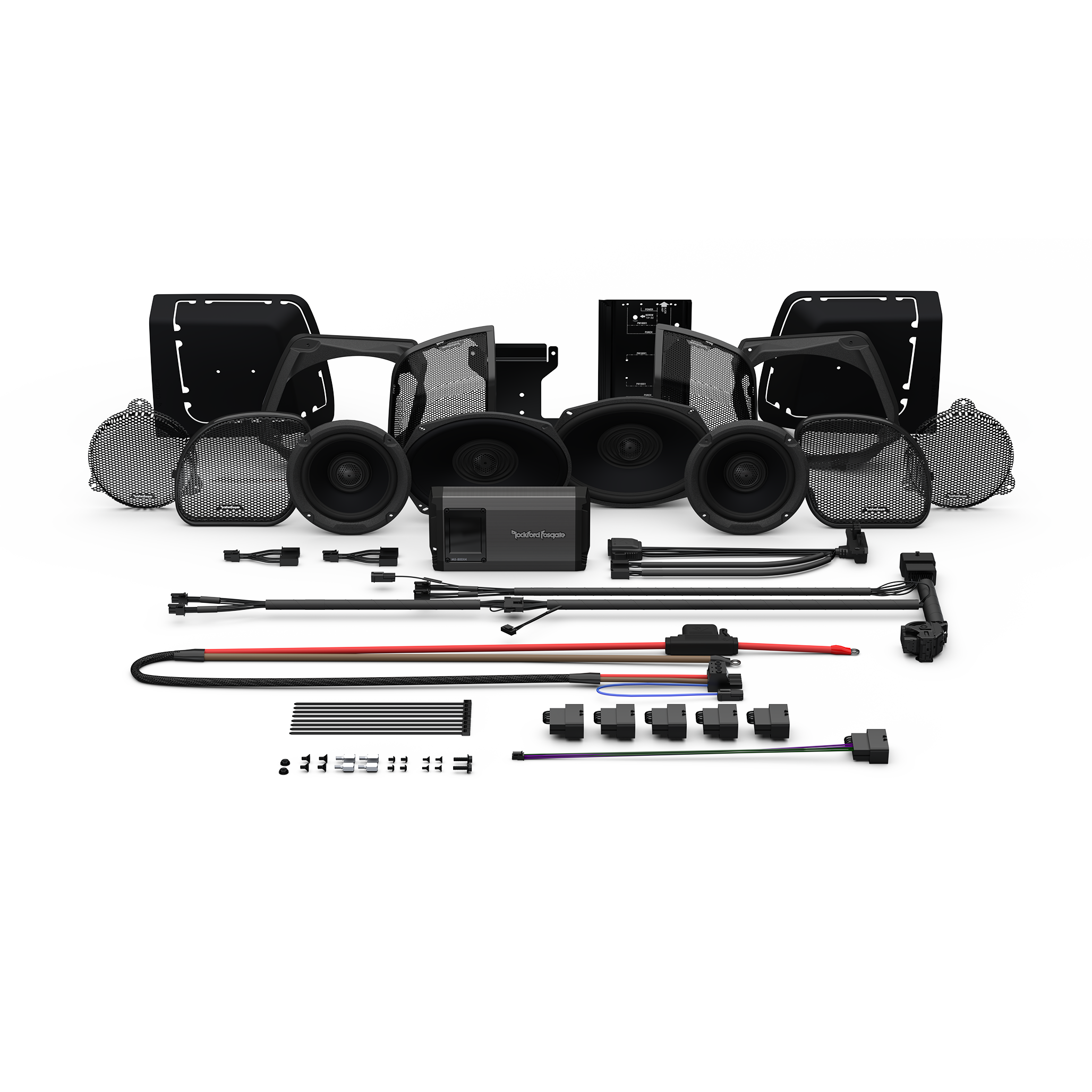 Rockford Fosgate® Kit 2014+ HD14-STG3 (4-SPK+Amp) passend für Harley-Davidson®