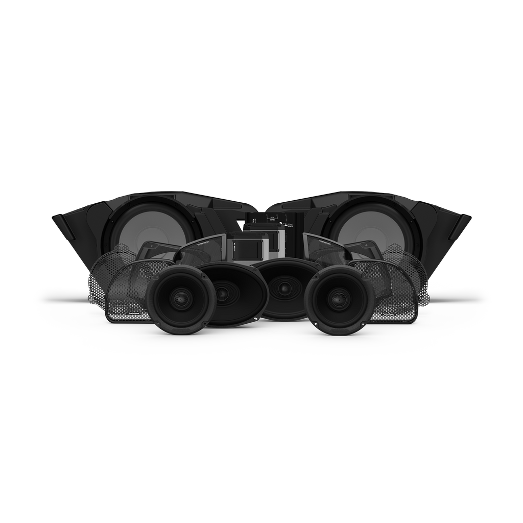Rockford Fosgate® Kit 2014+ HD14-STG5 (4-SPK+Amp+Subs) passend für Harley-Davidson®