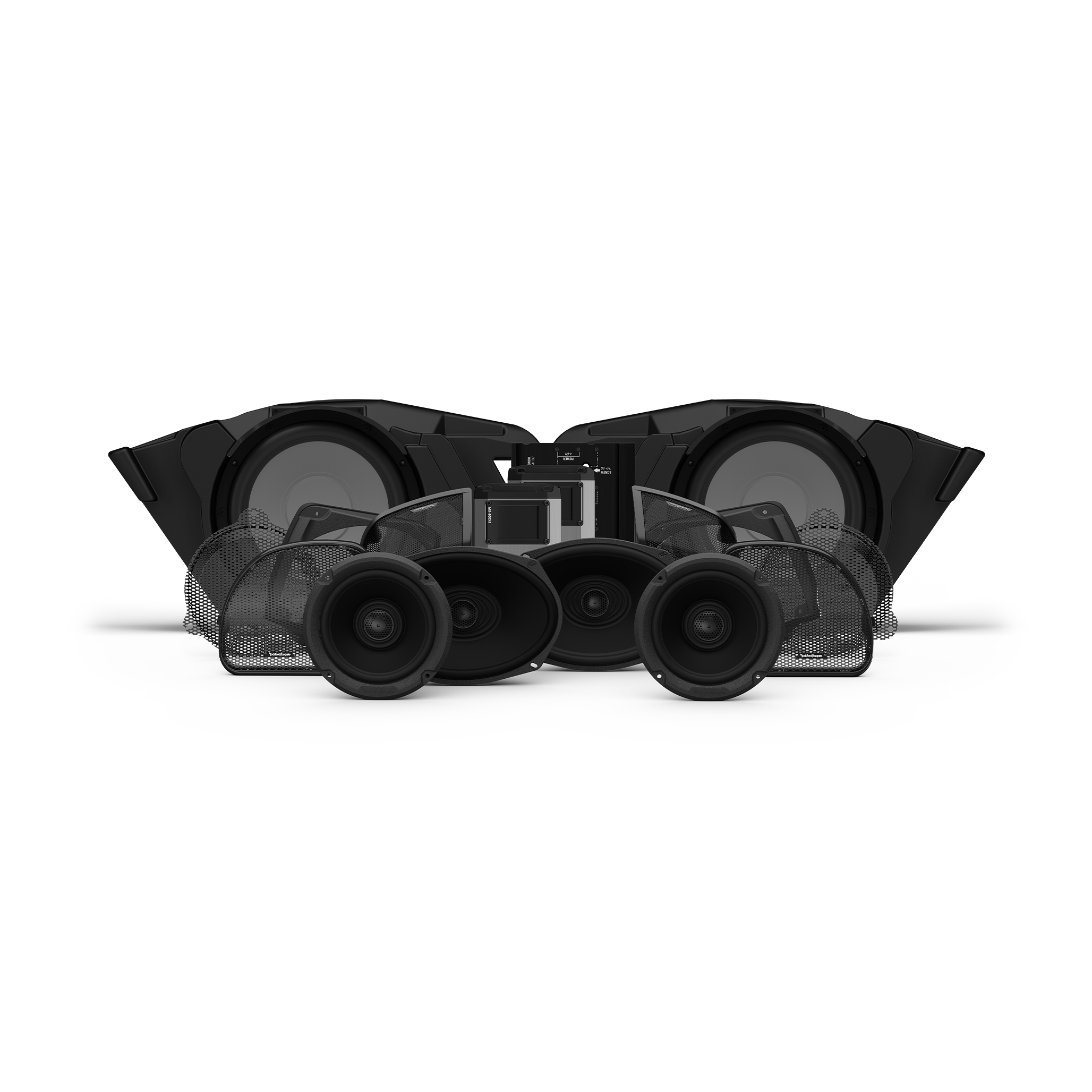 Rockford Fosgate® Kit 2014+ HD14-STG5 (4-SPK+Amp+Subs) passend für Harley-Davidson®