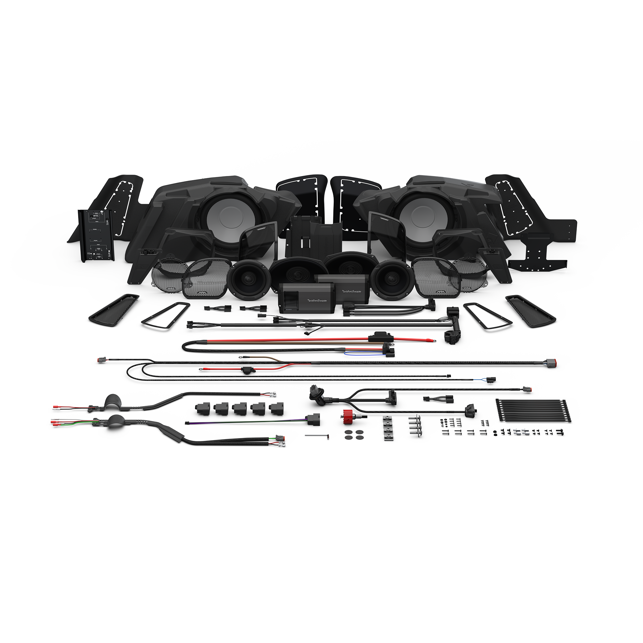 Rockford Fosgate® Kit 2014+ HD14-STG5 (4-SPK+Amp+Subs) passend für Harley-Davidson®