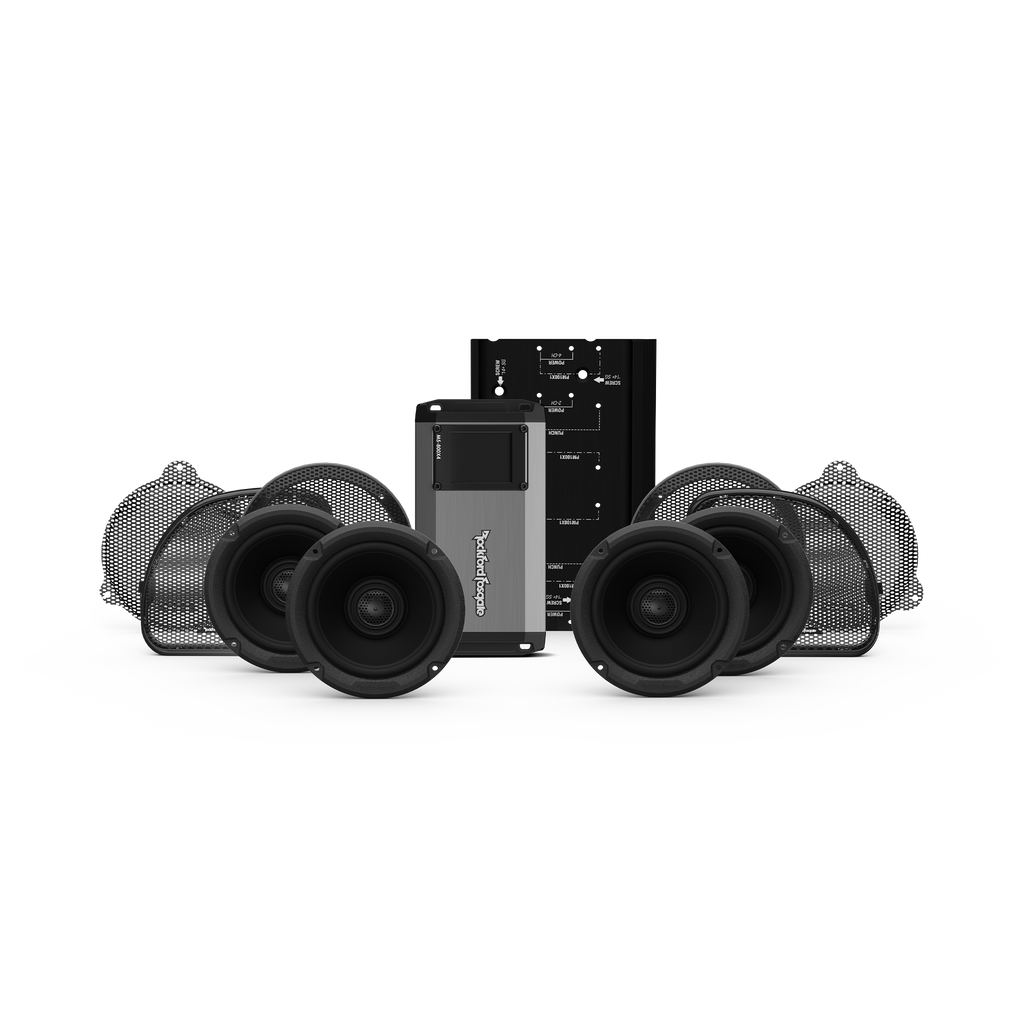 Rockford Fosgate® Kit 2014+ HD14U-STG2 (4-SPK+Amp) passend für Harley-Davidson®