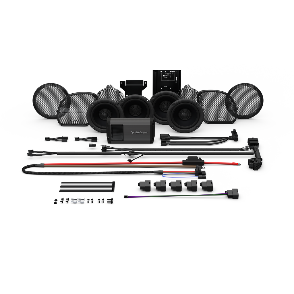 Rockford Fosgate® Kit 2014+ HD14U-STG2 (4-SPK+Amp) passend für Harley-Davidson®