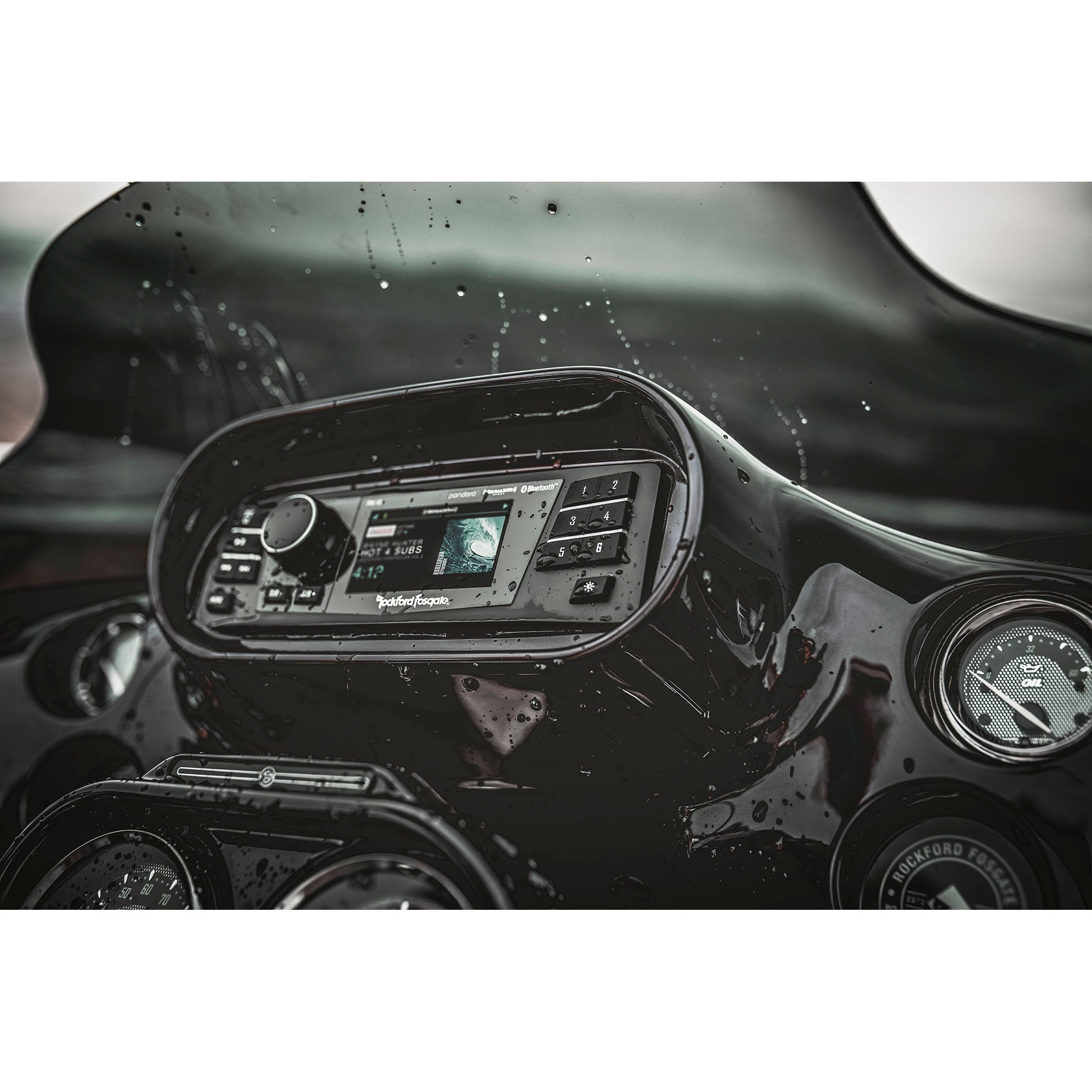 Rockford Fosgate® PMX-HD9813 1DIN Radio passend für Harley-Davidson® 1998-2013