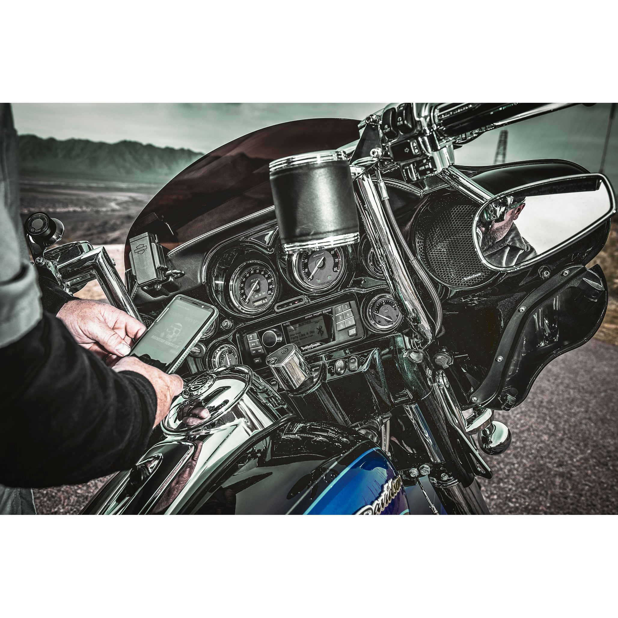 Rockford Fosgate® PMX-HD9813 1DIN Radio passend für Harley-Davidson® 1998-2013